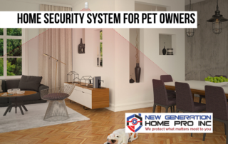 Home security system for pet owners