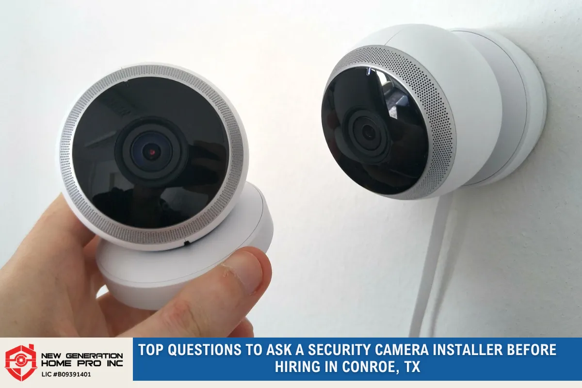 Top Questions to Ask a Security Camera Installer Before Hiring in Conroe, TX