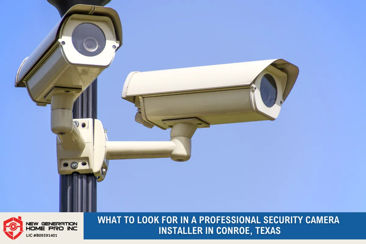 What to Look for in a Professional Security Camera Installer in Conroe, Texas