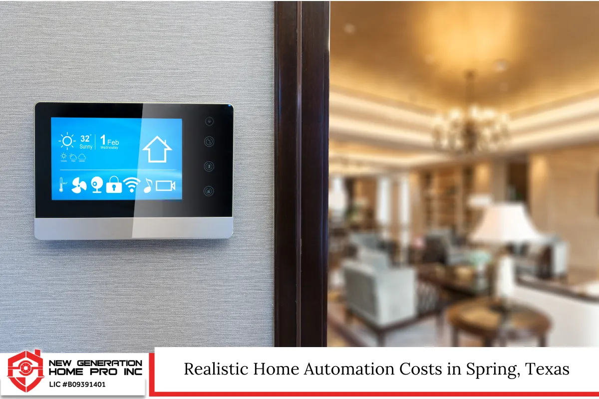 Realistic Home Automation Costs in Spring, Texas