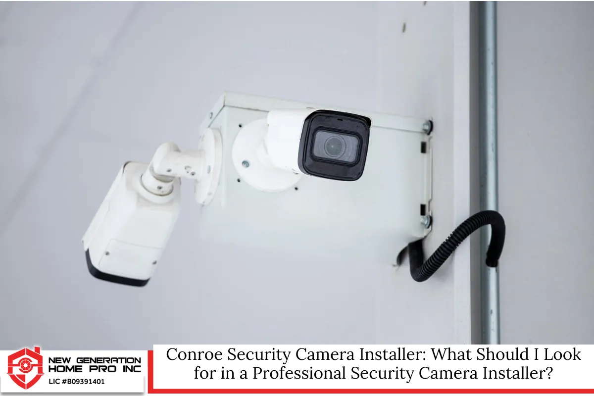Conroe Security Camera Installer: What Should I Look for in a Professional Security Camera Installer?