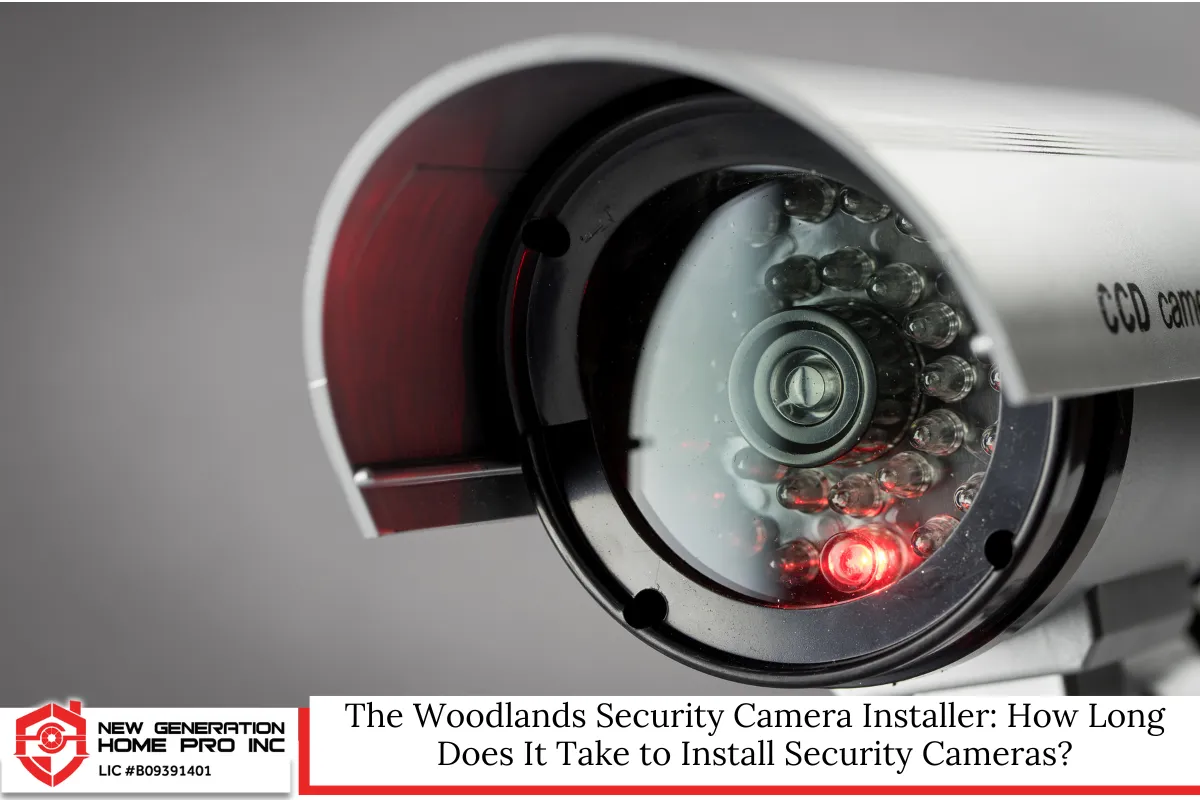 The Woodlands Security Camera Installer: How Long Does It Take to Install Security Cameras?