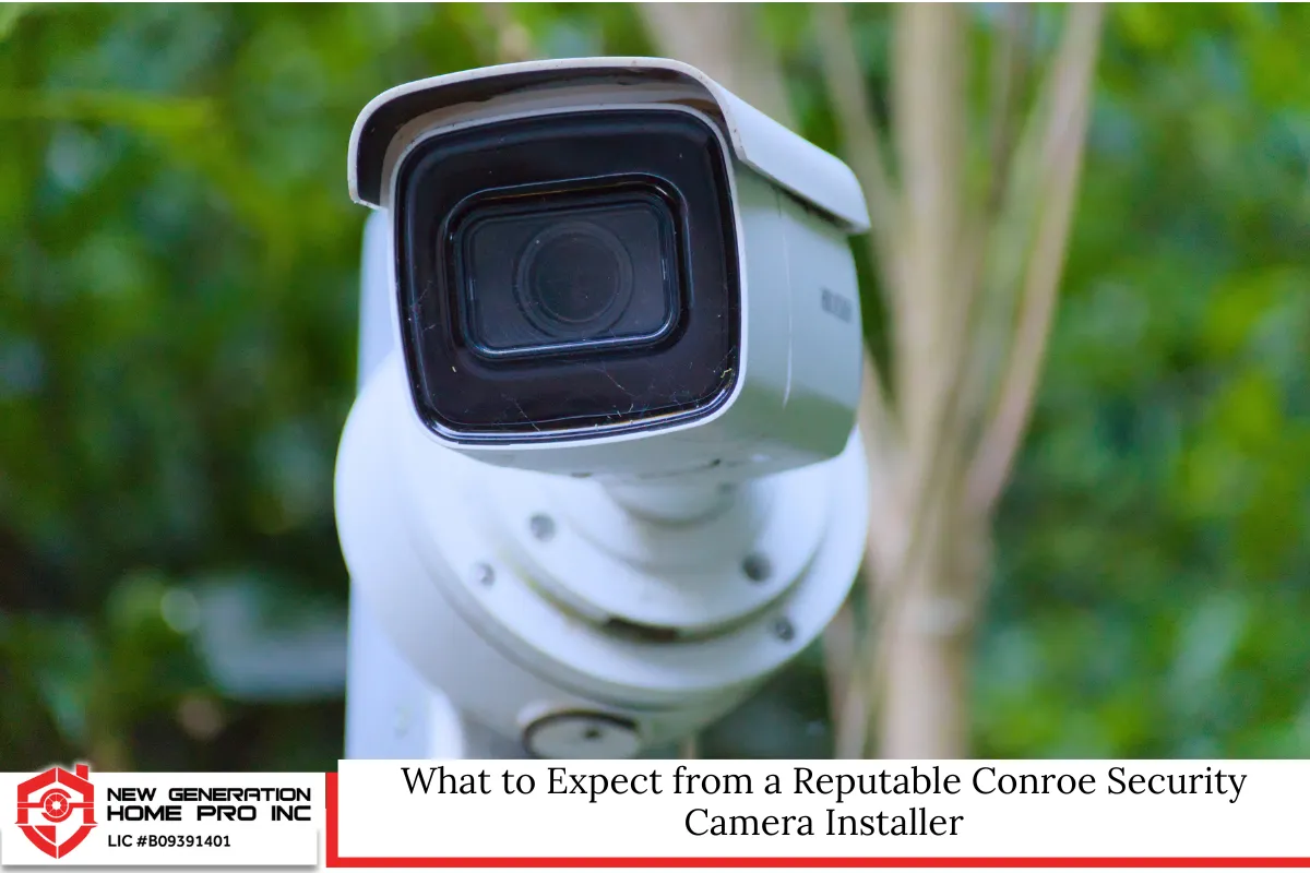 What to Expect from a Reputable Conroe Security Camera Installer