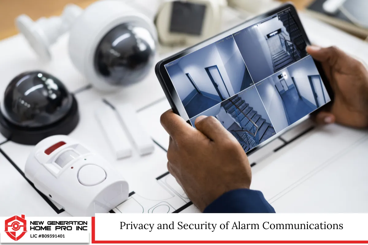 Privacy and Security of Alarm Communications