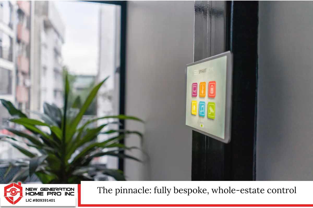 The pinnacle: fully bespoke, whole-estate control