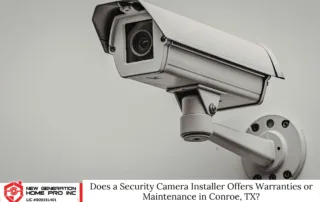 Does a Security Camera Installer Offers Warranties or Maintenance in Conroe, TX?