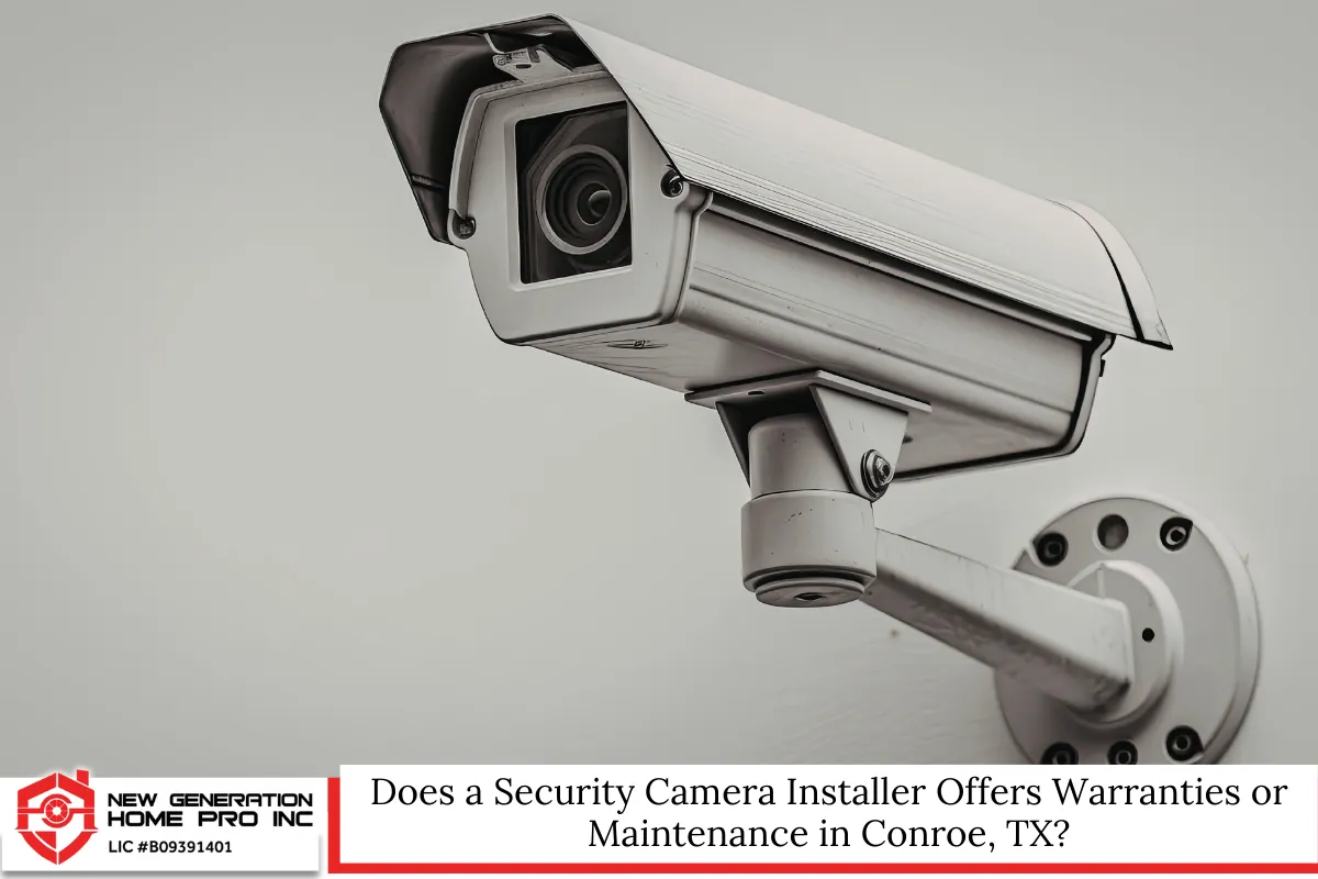Does a Security Camera Installer Offers Warranties or Maintenance in Conroe, TX?