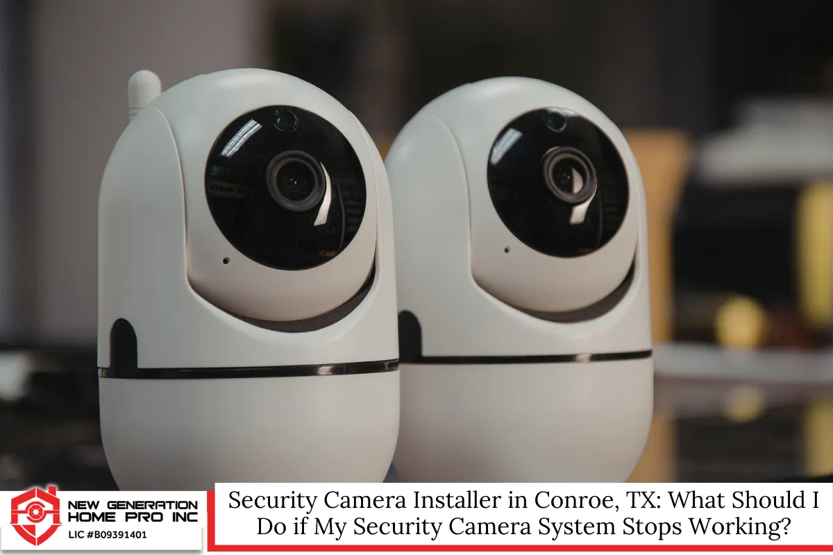 Security Camera Installer in Conroe, TX: What Should I Do if My Security Camera System Stops Working?