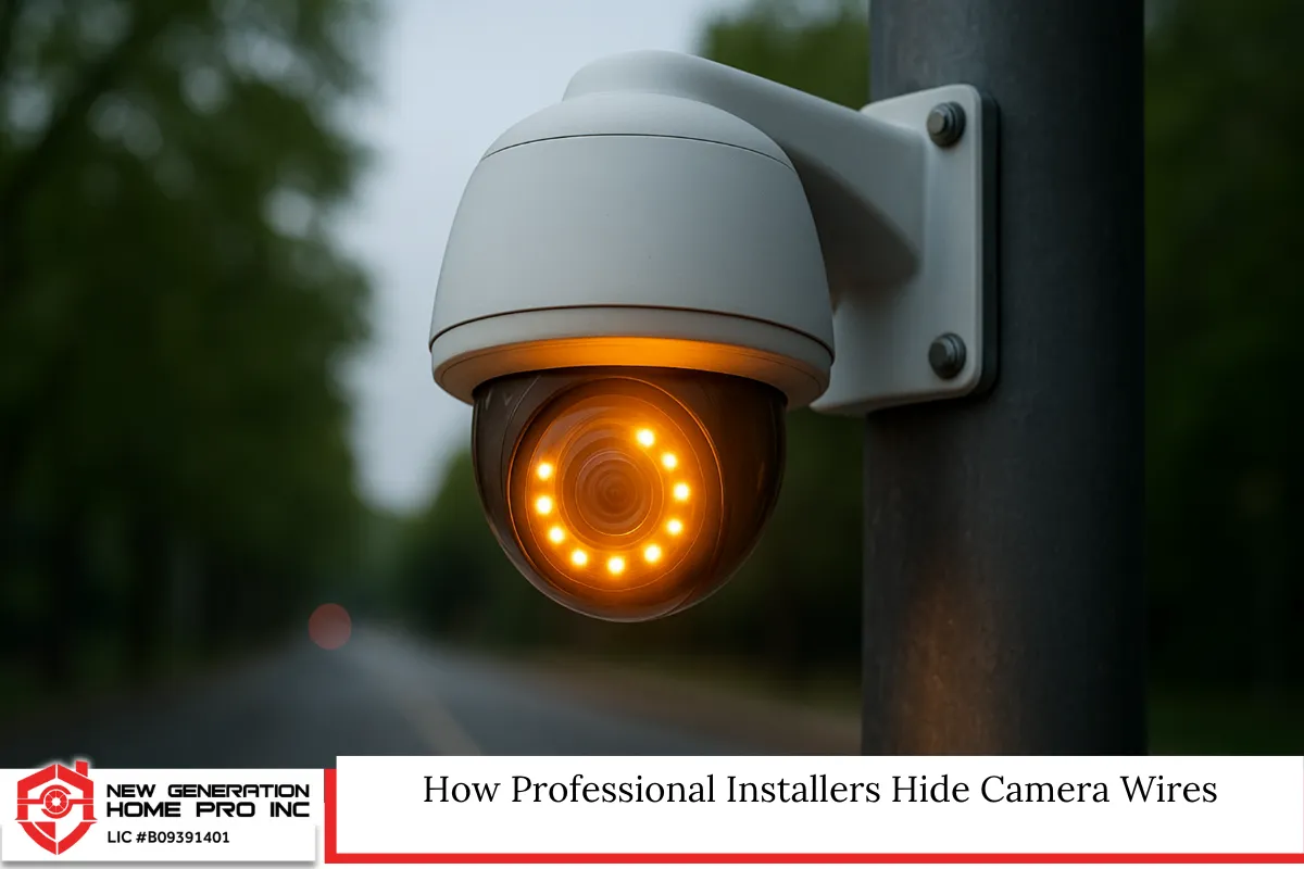 How Professional Installers Hide Camera Wires