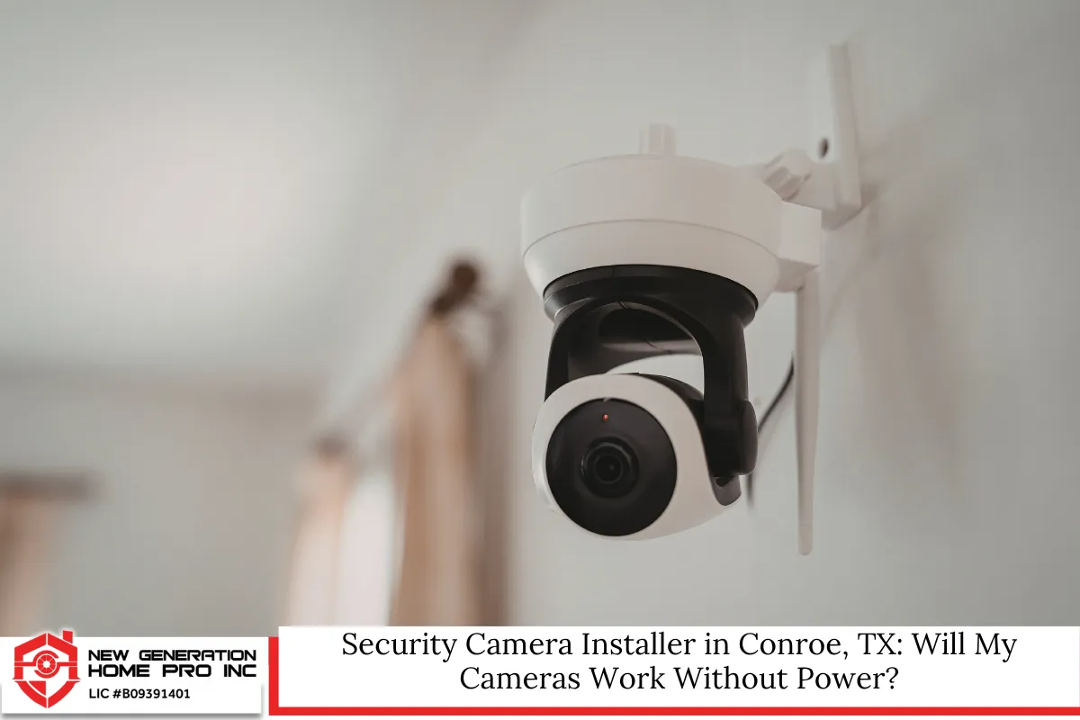 Security Camera Installer in Conroe, TX Will My Cameras Work Without Power